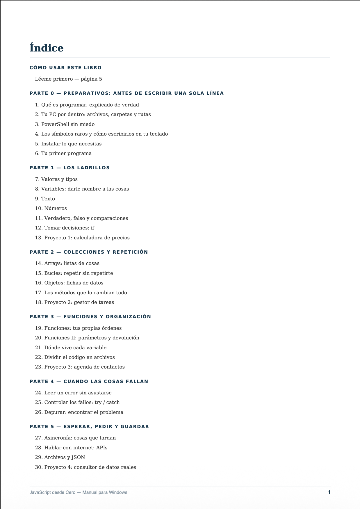 Aprende a Programar desde Cero — Manual